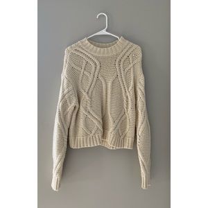 Lottie Moss Cream Knit Sweater Small